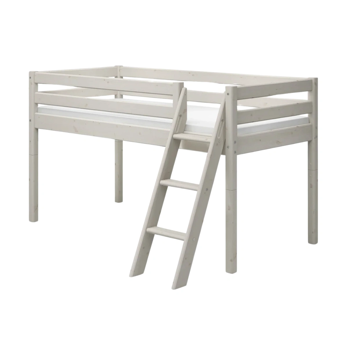 CLASSIC系列 斜梯半高床-白