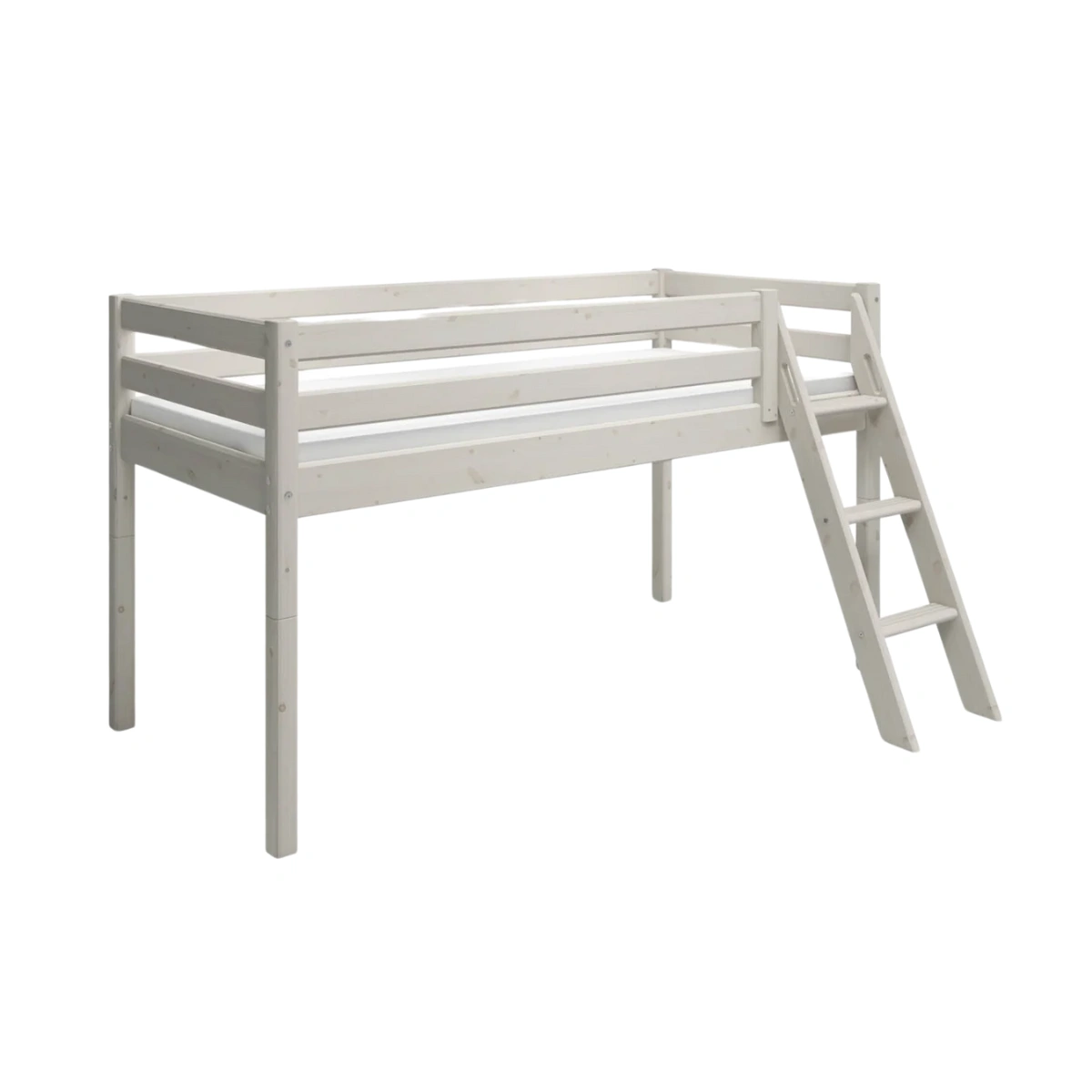 CLASSIC系列 斜梯半高床-白:圖片 5