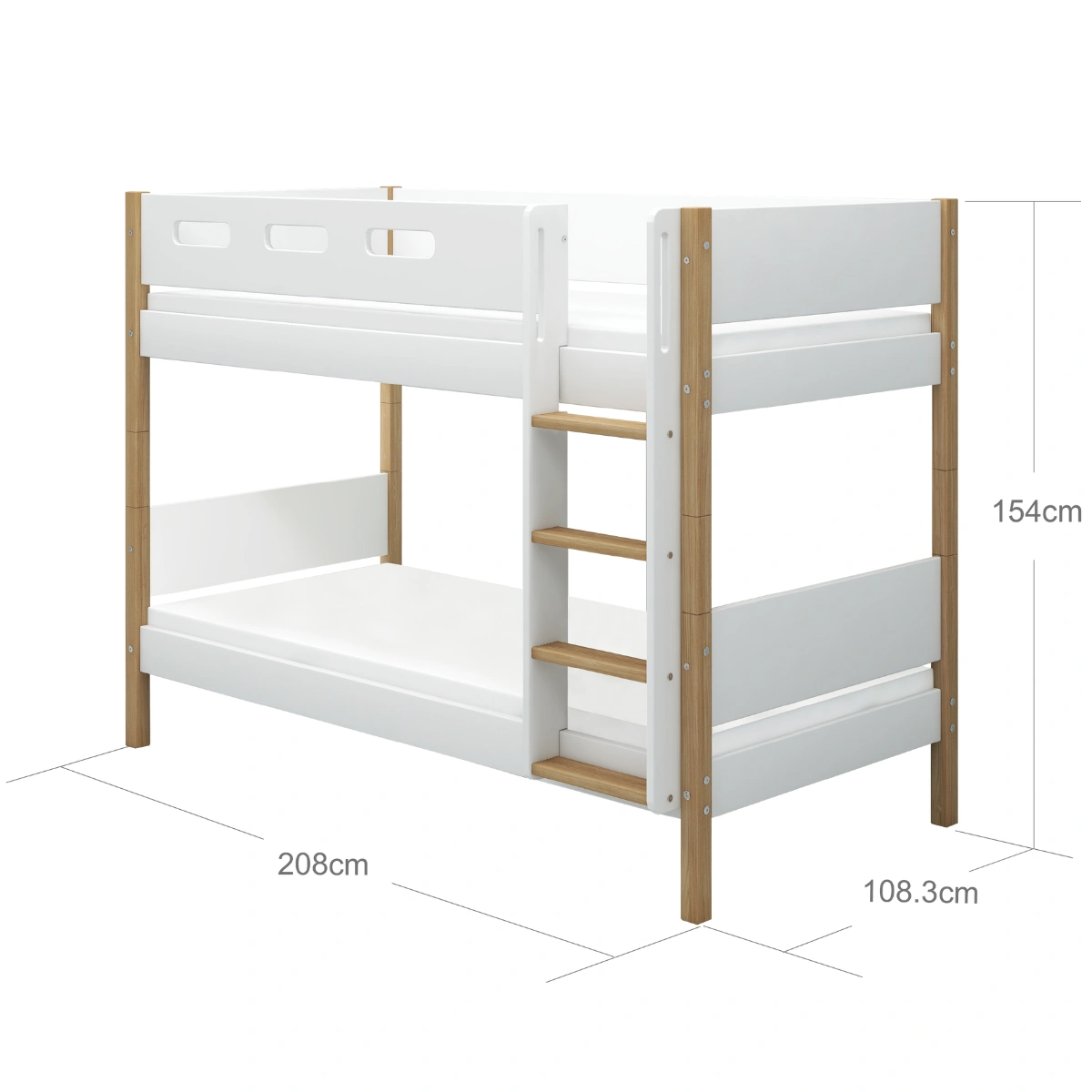 NOR系列 上下舖雙層床(鏤刻型護欄)-白橡木色:圖片 9