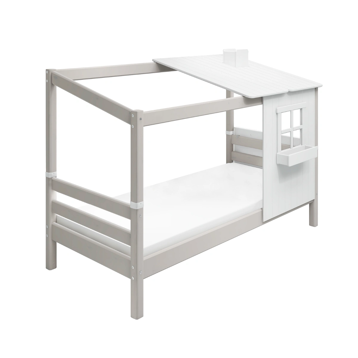 CLASSIC系列 兒童樹屋單人床(1/2面)-灰:圖片 7