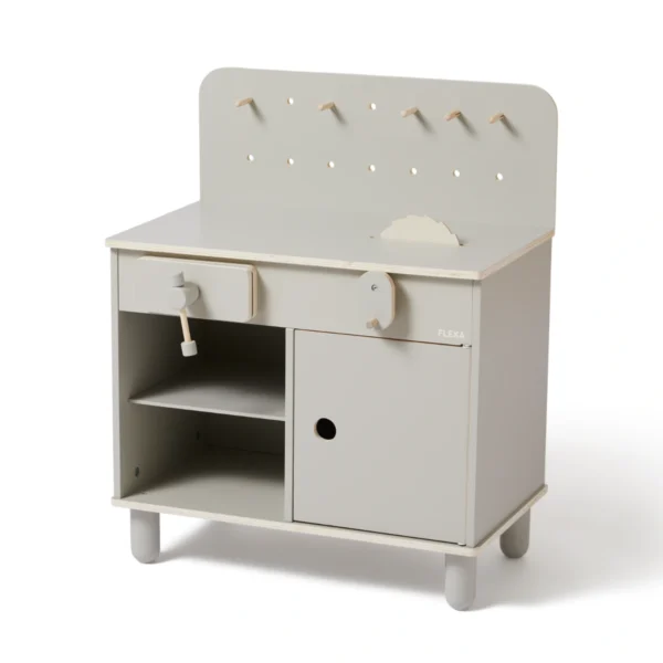 PLAY系列 角色扮演木製玩具 工作臺-雲暮灰