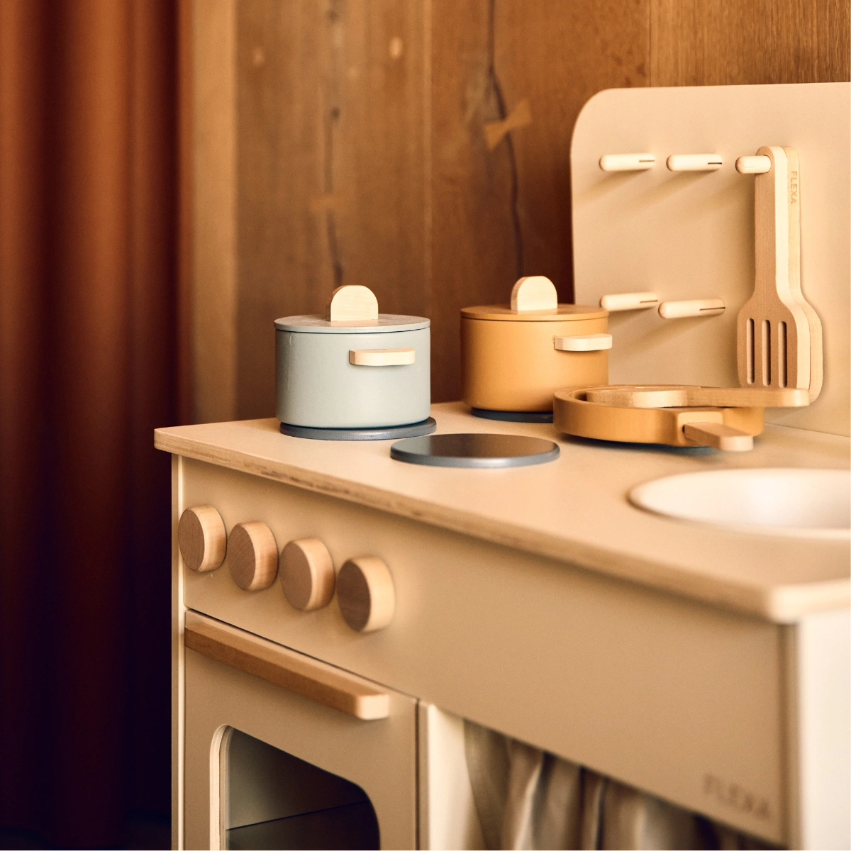 PLAY系列 角色扮演木製兒童玩具 廚房組-奶油白:圖片 3