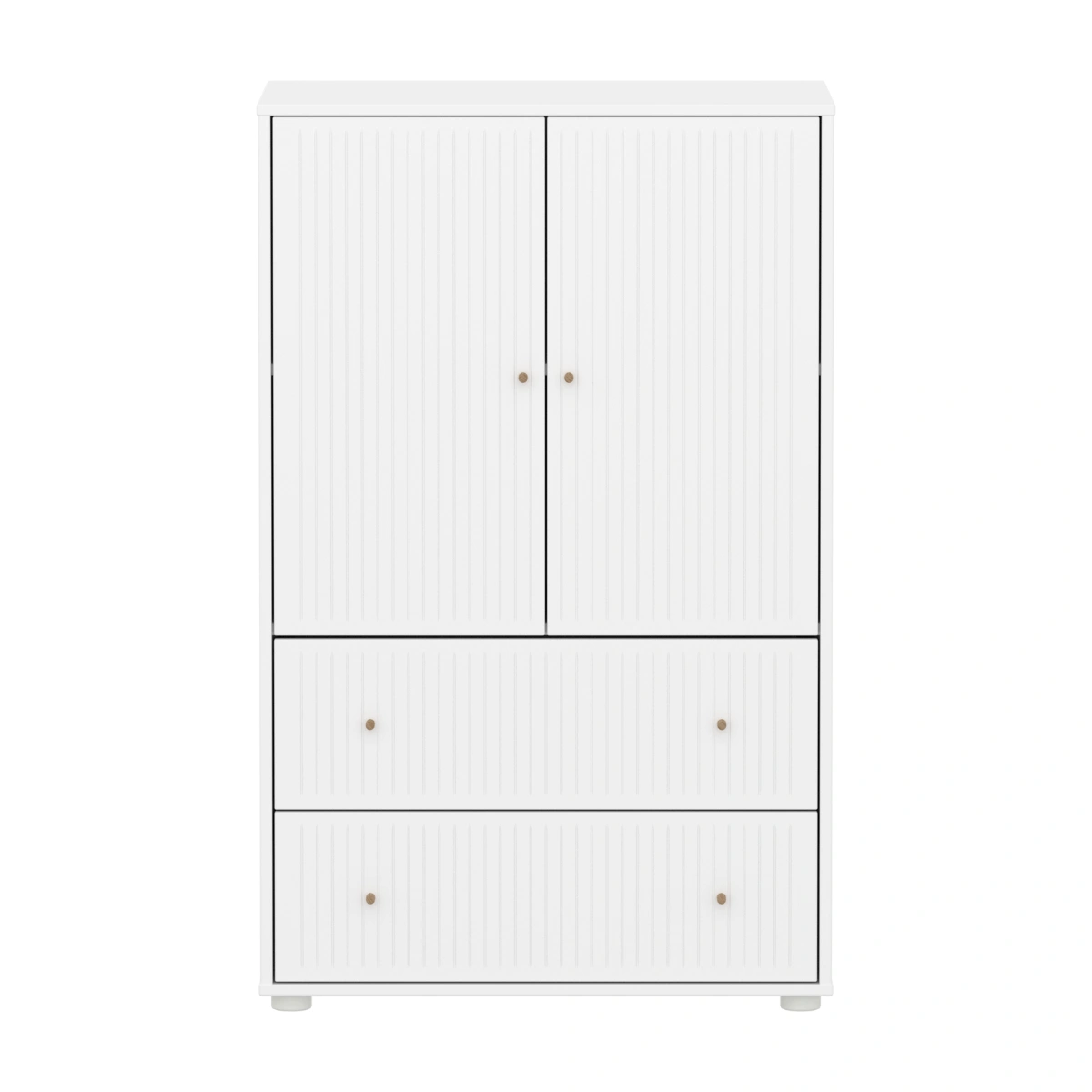 SAGA系列 2門2抽櫥櫃(直序型紋理)-白:圖片 5