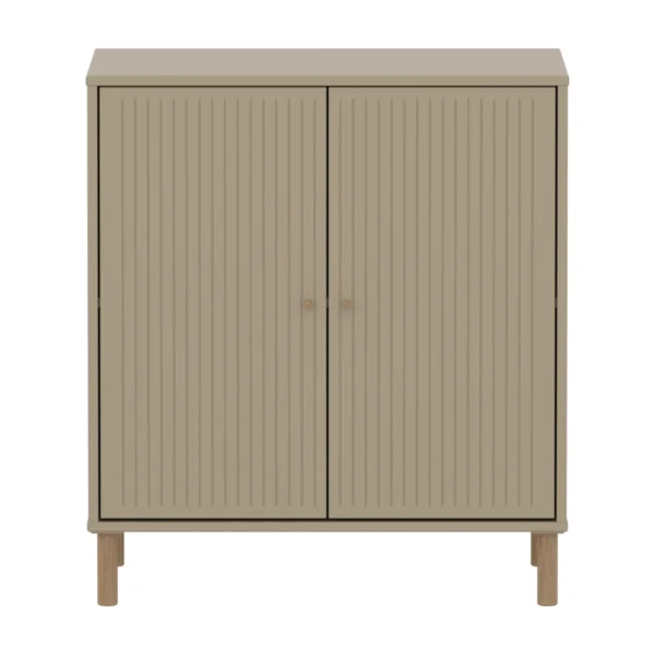 SAGA系列 雙門橡木腳收納櫃(直序型紋理)-燕麥色_圖庫1