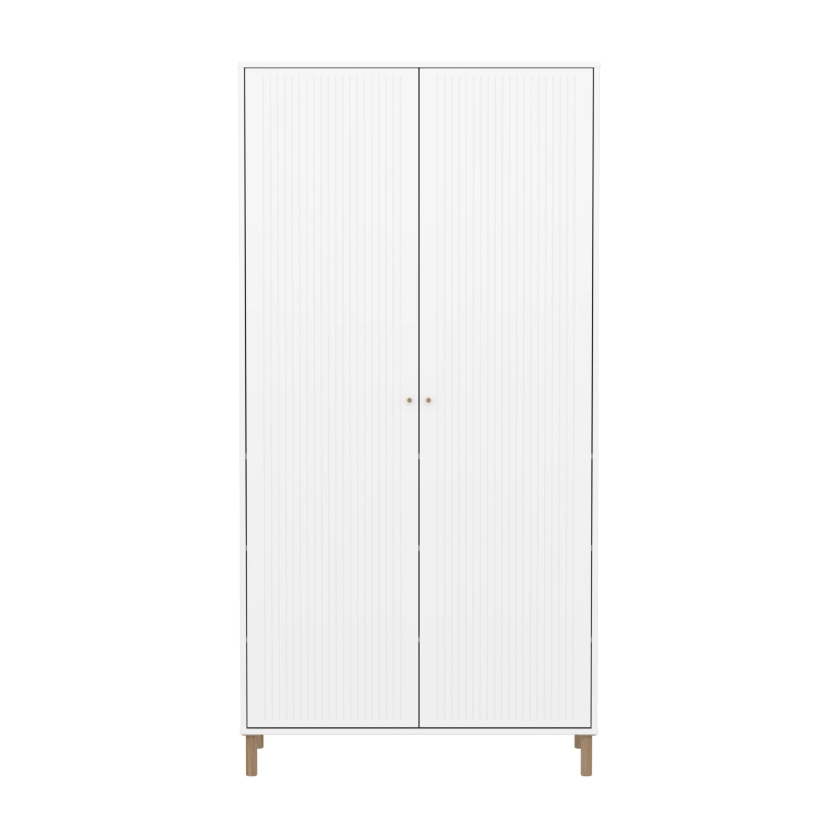 SAGA系列 雙門橡木腳衣櫃(直序型紋理)-白:圖片 7