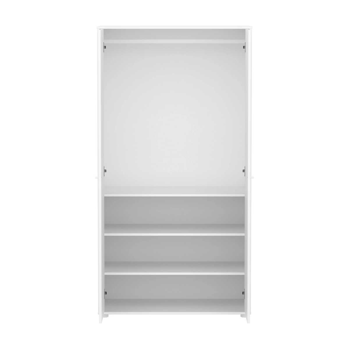 SAGA系列 雙門橡木腳衣櫃(直序型紋理)-白:圖片 10