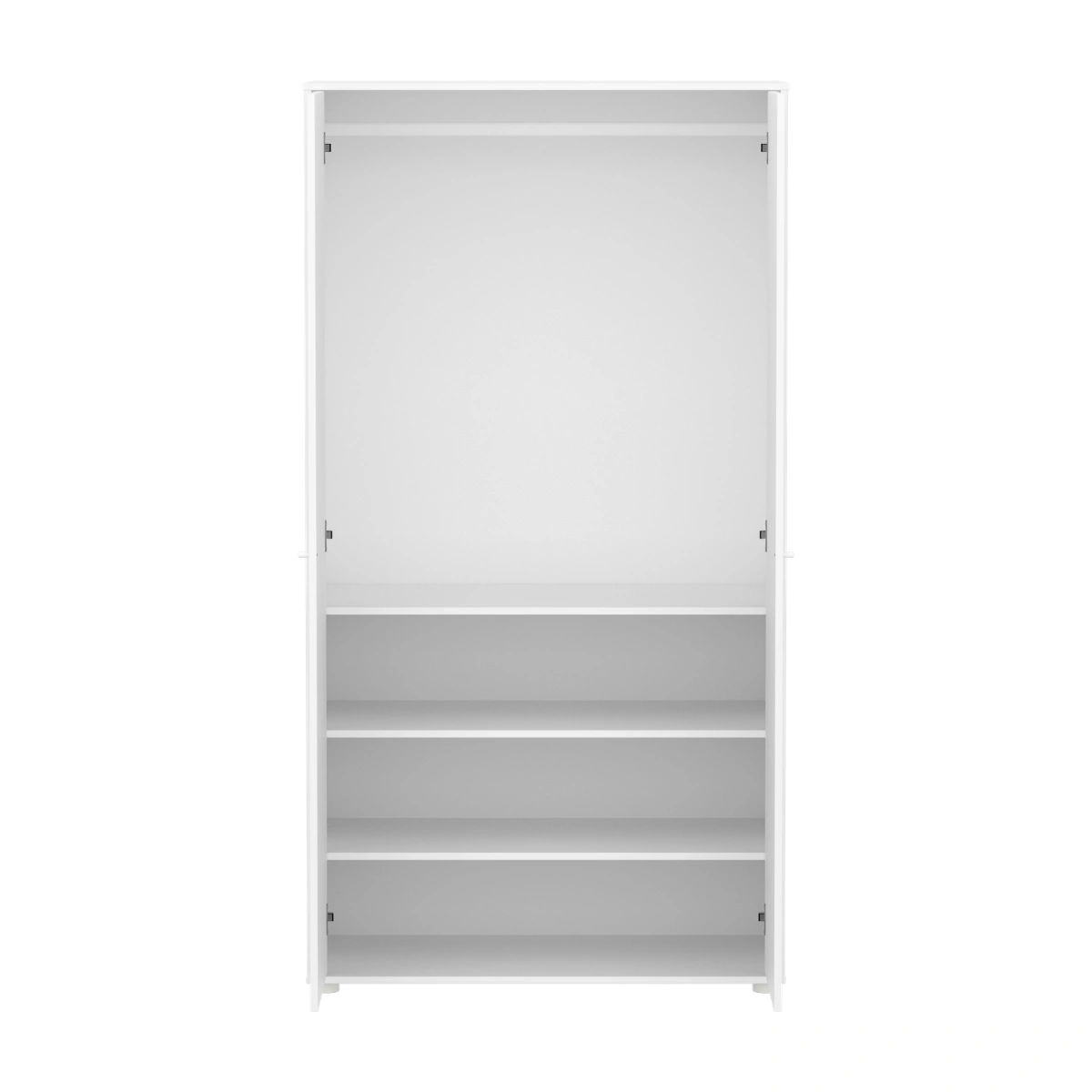 SAGA系列 雙門兒童衣櫃(直序型紋理)-白:圖片 10