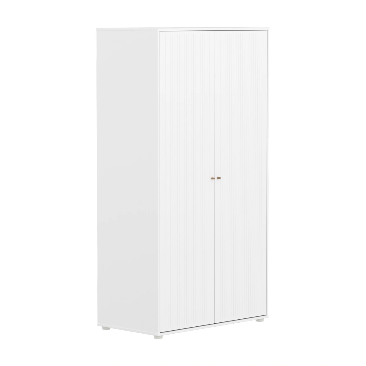 SAGA系列 雙門兒童衣櫃(直序型紋理)-白:圖片 8